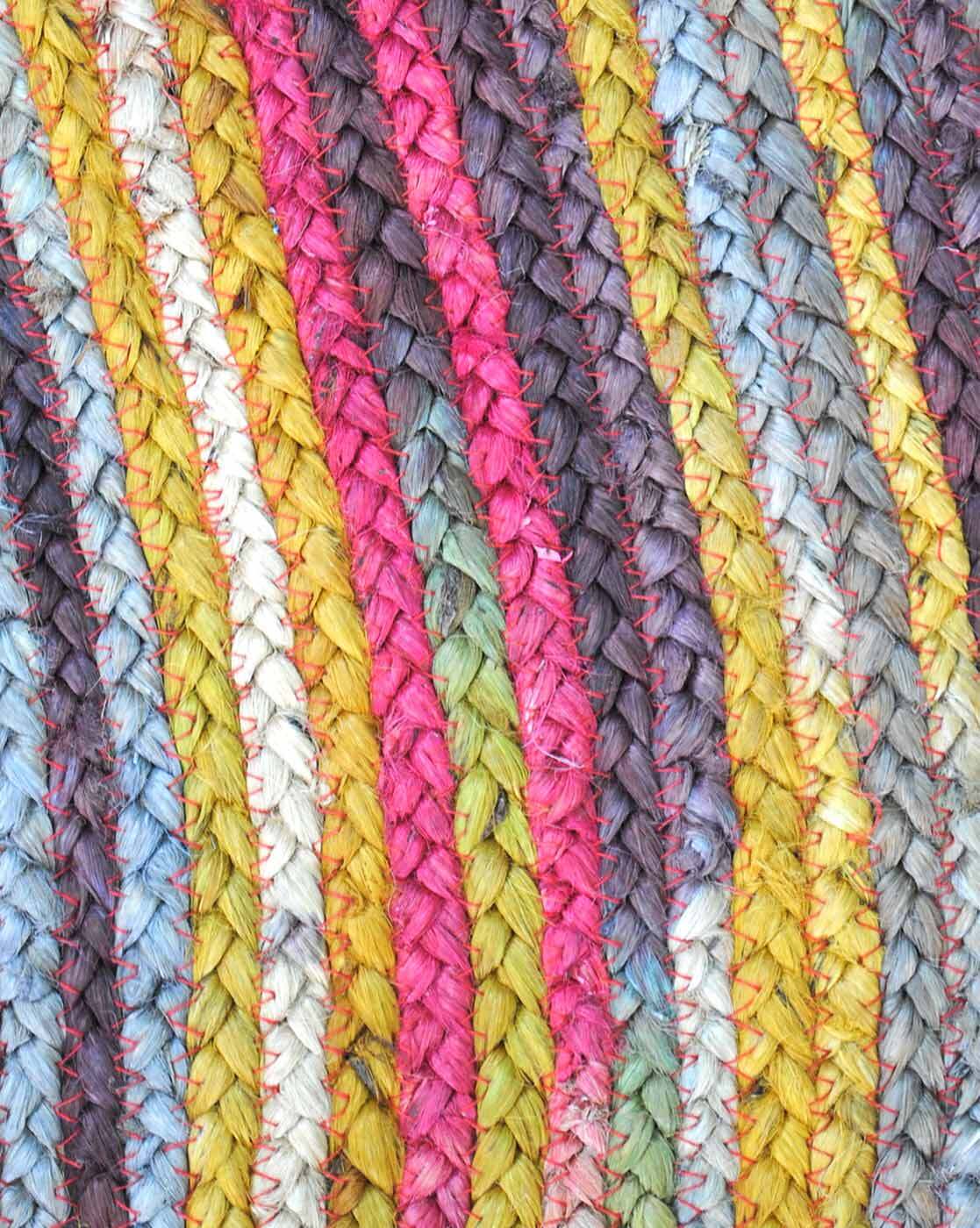 Bohemian Handmade Jute Round Designer Center Rug For Unique Home Décor