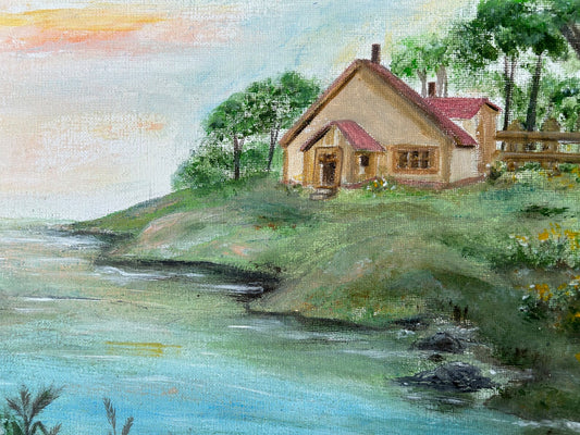 Abstract Art of the Beautiful Nature illustration, Landscape Painting