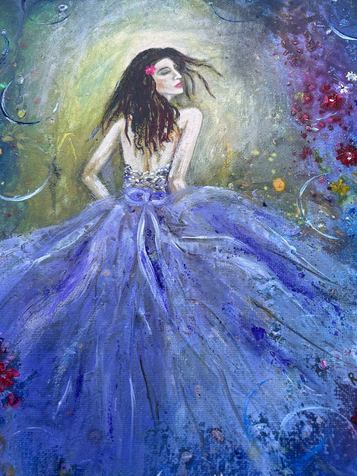 Abstract Art of beautiful Lady of dreams