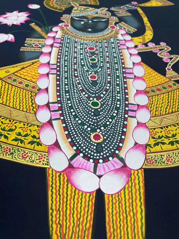 Original Traditional Art of Shrinathji, Handmade Pichwai Painting