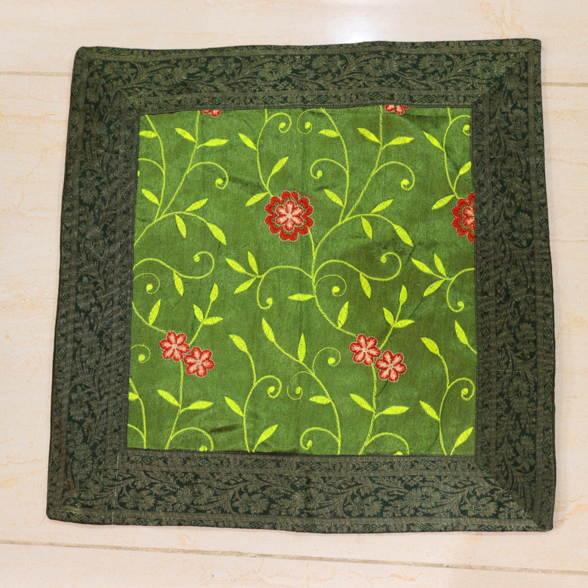 Patchwork Saree Royal Throw Pillow Covers Set of 2