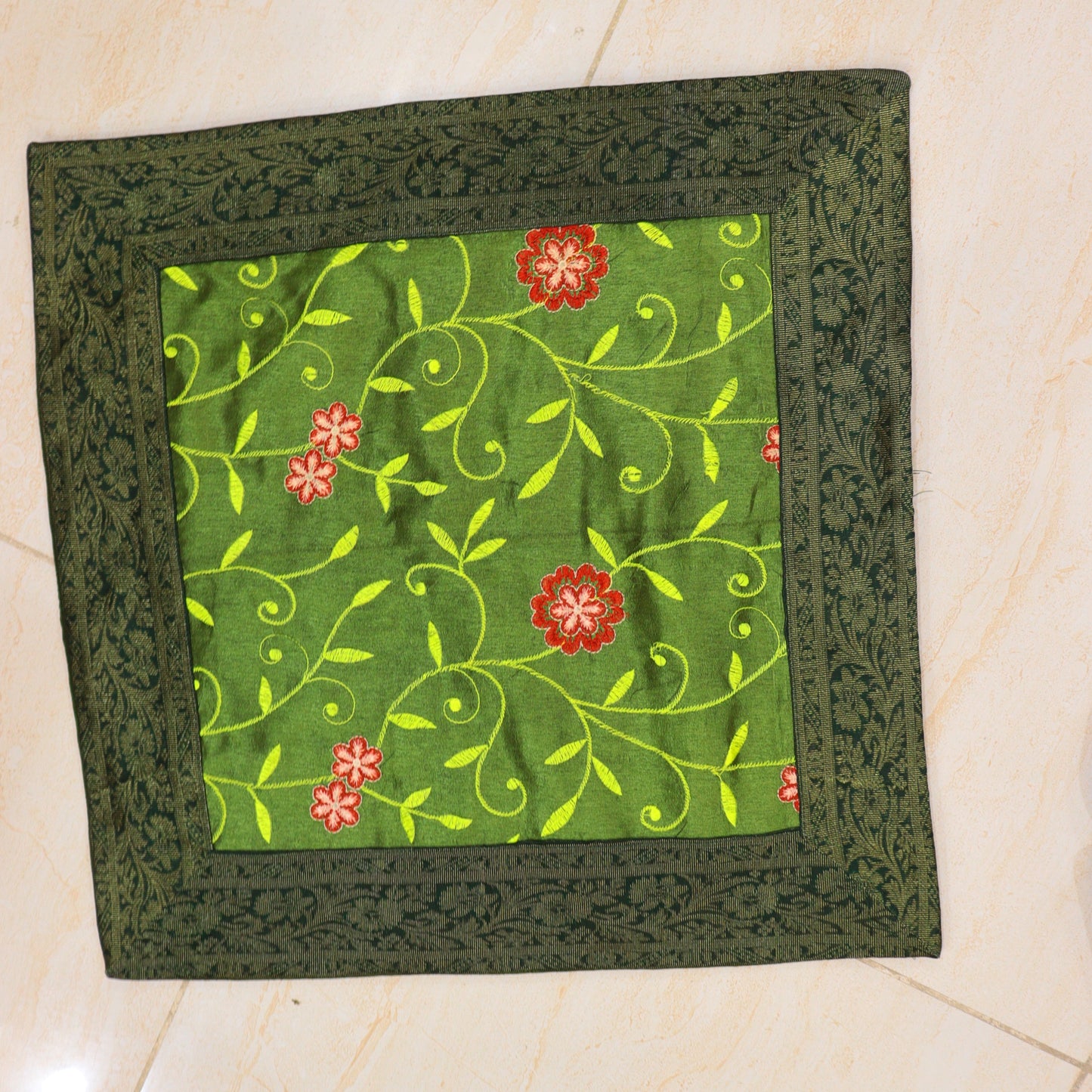Patchwork Saree Royal Throw Pillow Covers Set of 2