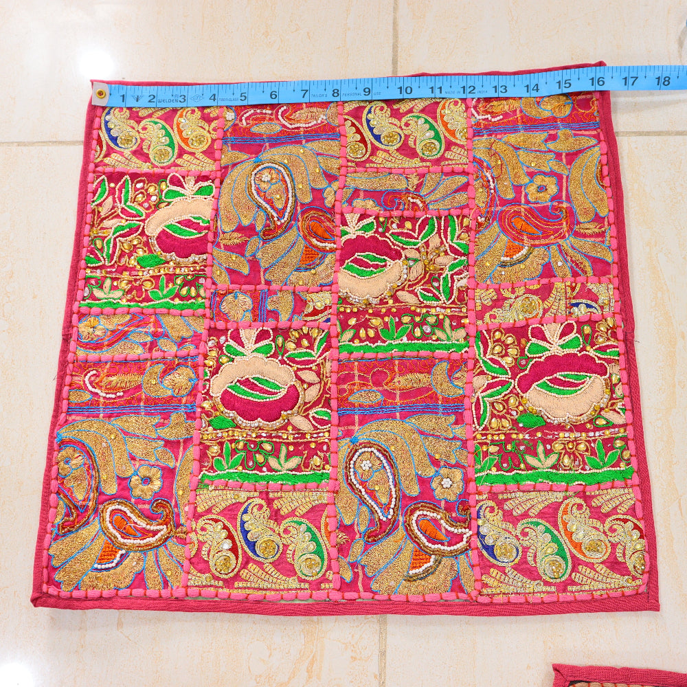 Patchwork Boho Pillow Covers Set of 4