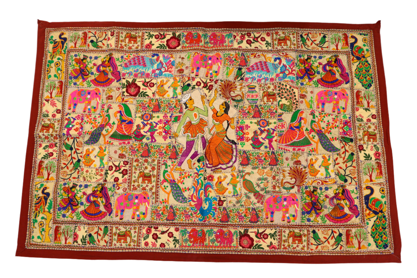 Large Royal Embroidered Wall Tapestry for Elegant Home Décor