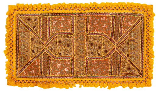Cute Yellow Vintage Patch Work Tapestry for Classical & Contemporary Home Style