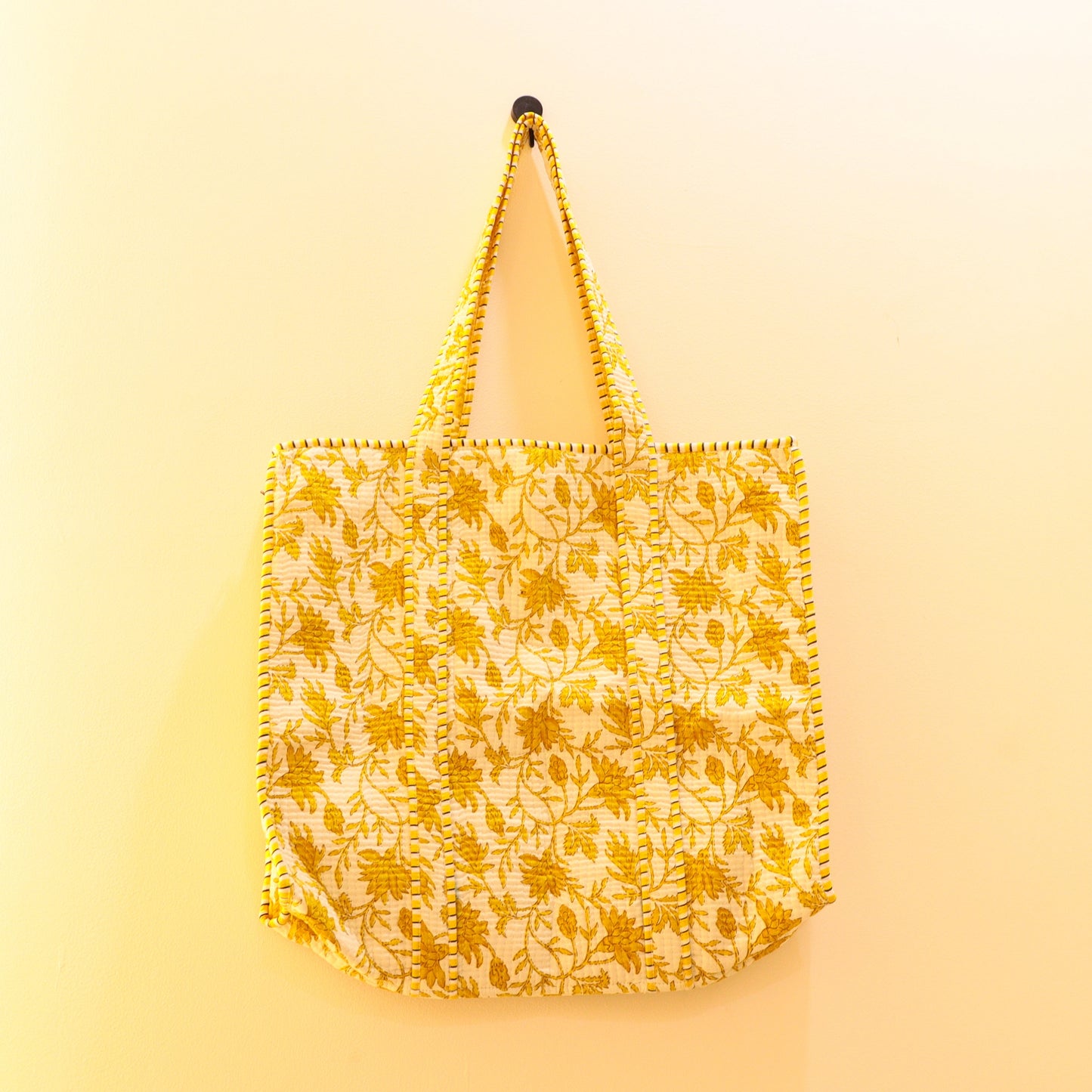 Handmade Elegant Cotton Quilted Bag for Travel, Shopping and Gifting
