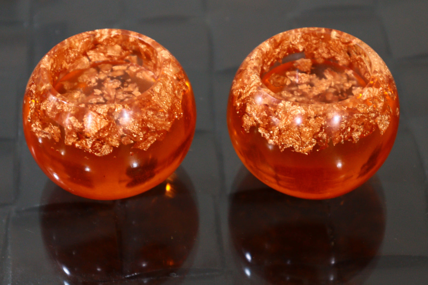 Handmade Resin Candle Stand for Luxurious home Décor (Set of 2)
