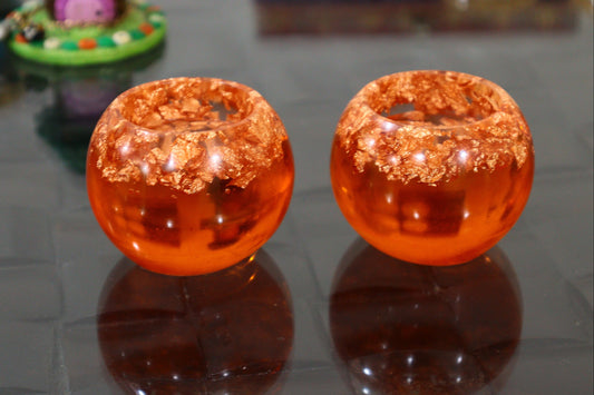 Handmade Resin Candle Stand for Luxurious home Décor (Set of 2)