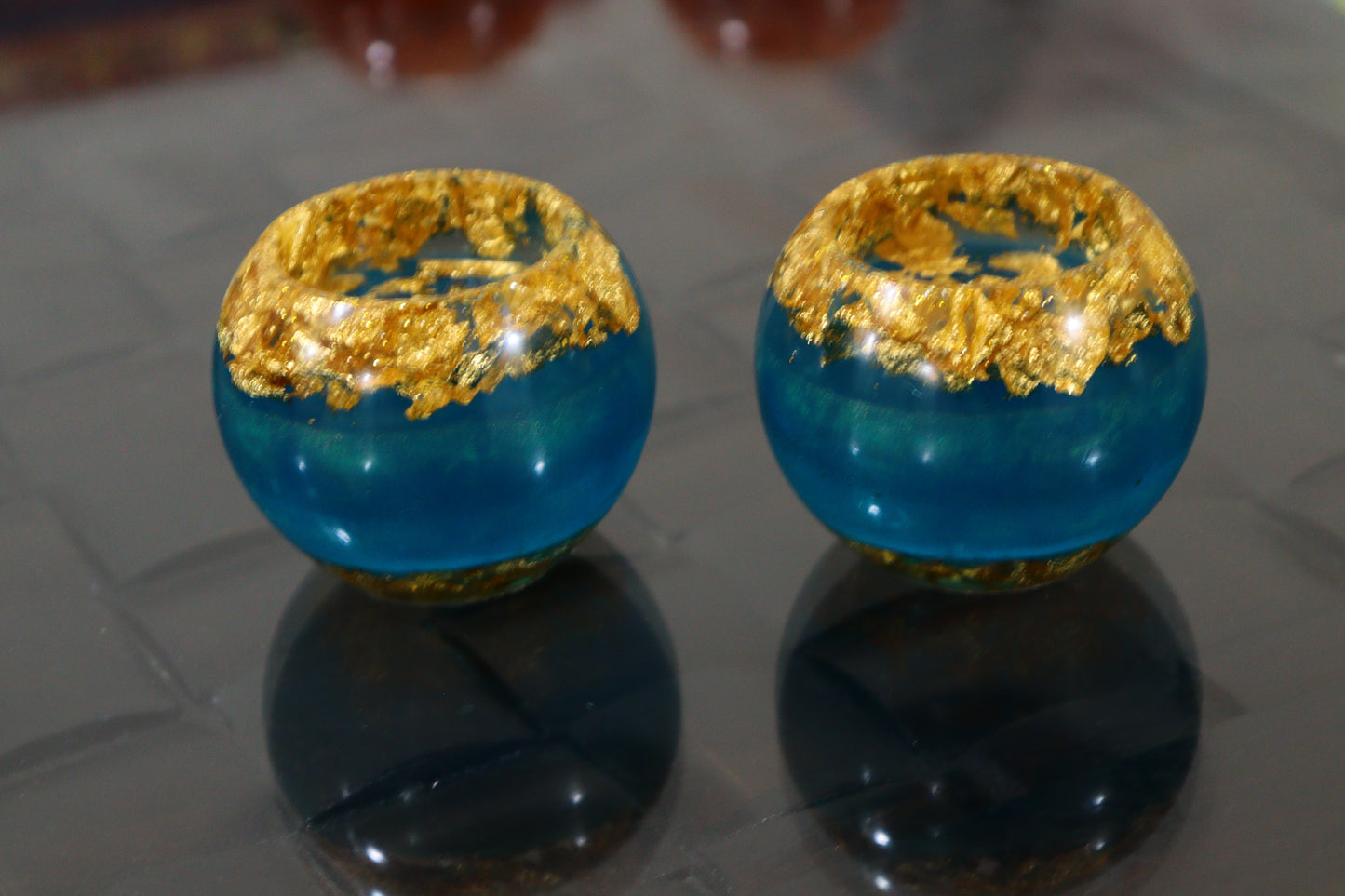 Handmade Resin Candle Stand for Party Décor & Gifting (Set of 2)