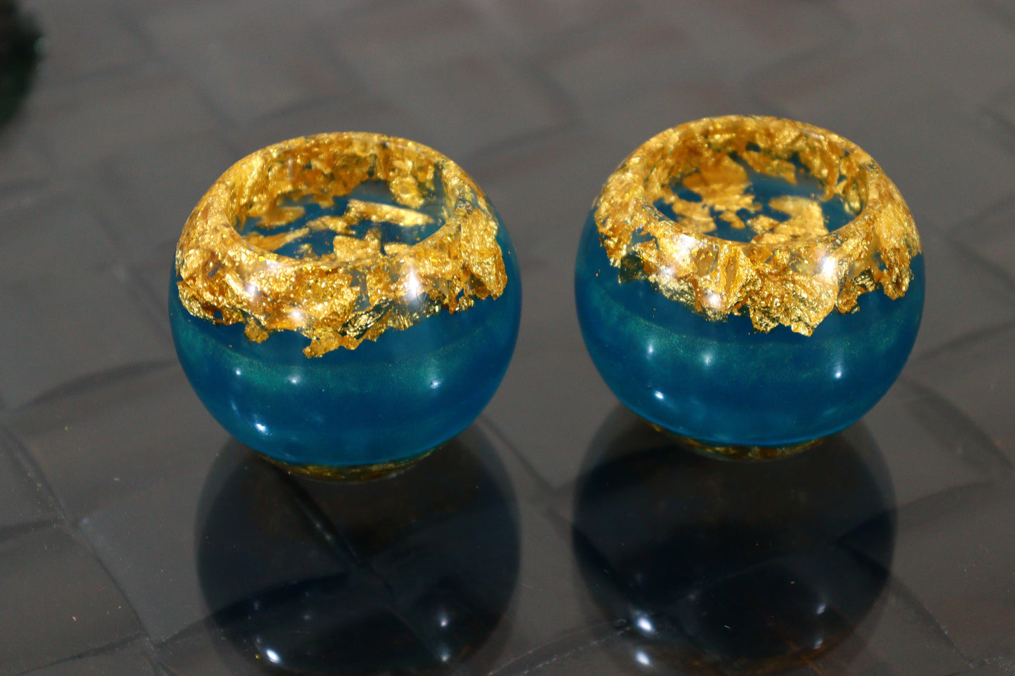 Handmade Resin Candle Stand for Party Décor & Gifting (Set of 2)