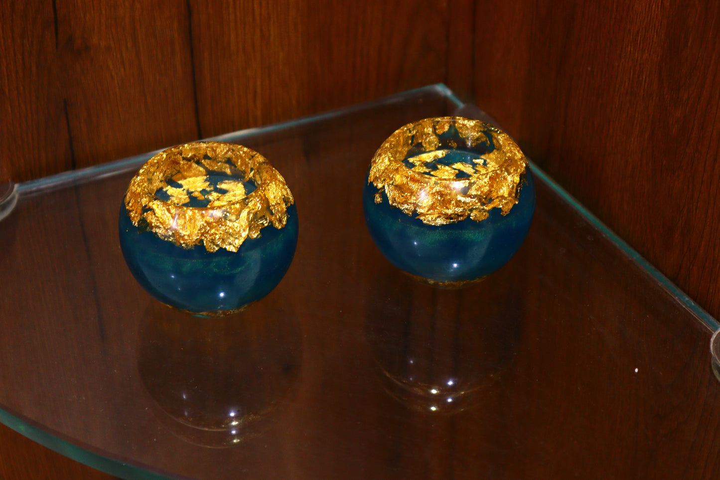 Handmade Resin Candle Stand for Party Décor & Gifting (Set of 2)