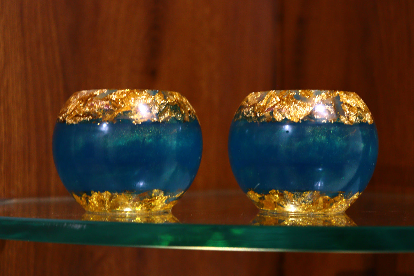 Handmade Resin Candle Stand for Party Décor & Gifting (Set of 2)