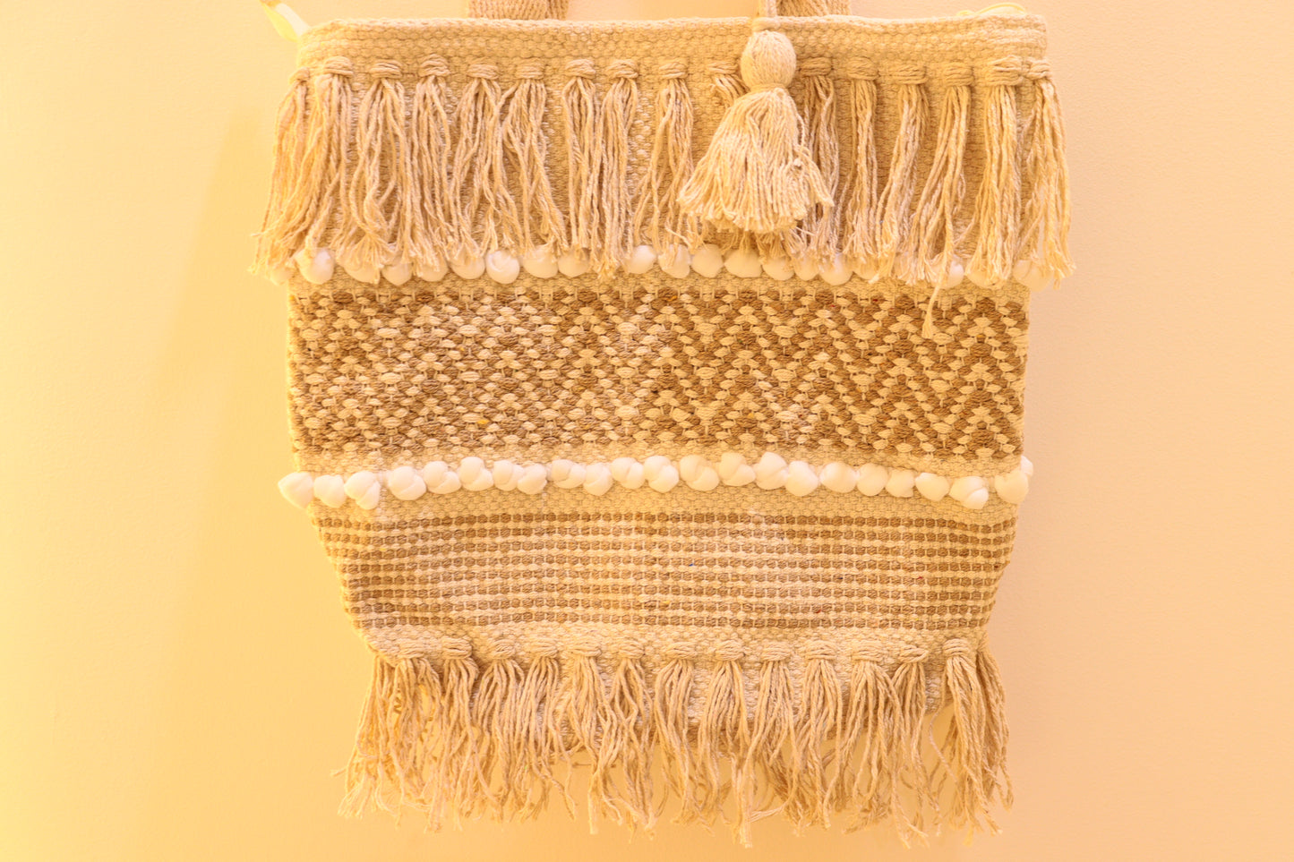 Crochet Design on Tote Bags - Classic Bohemian Fashion