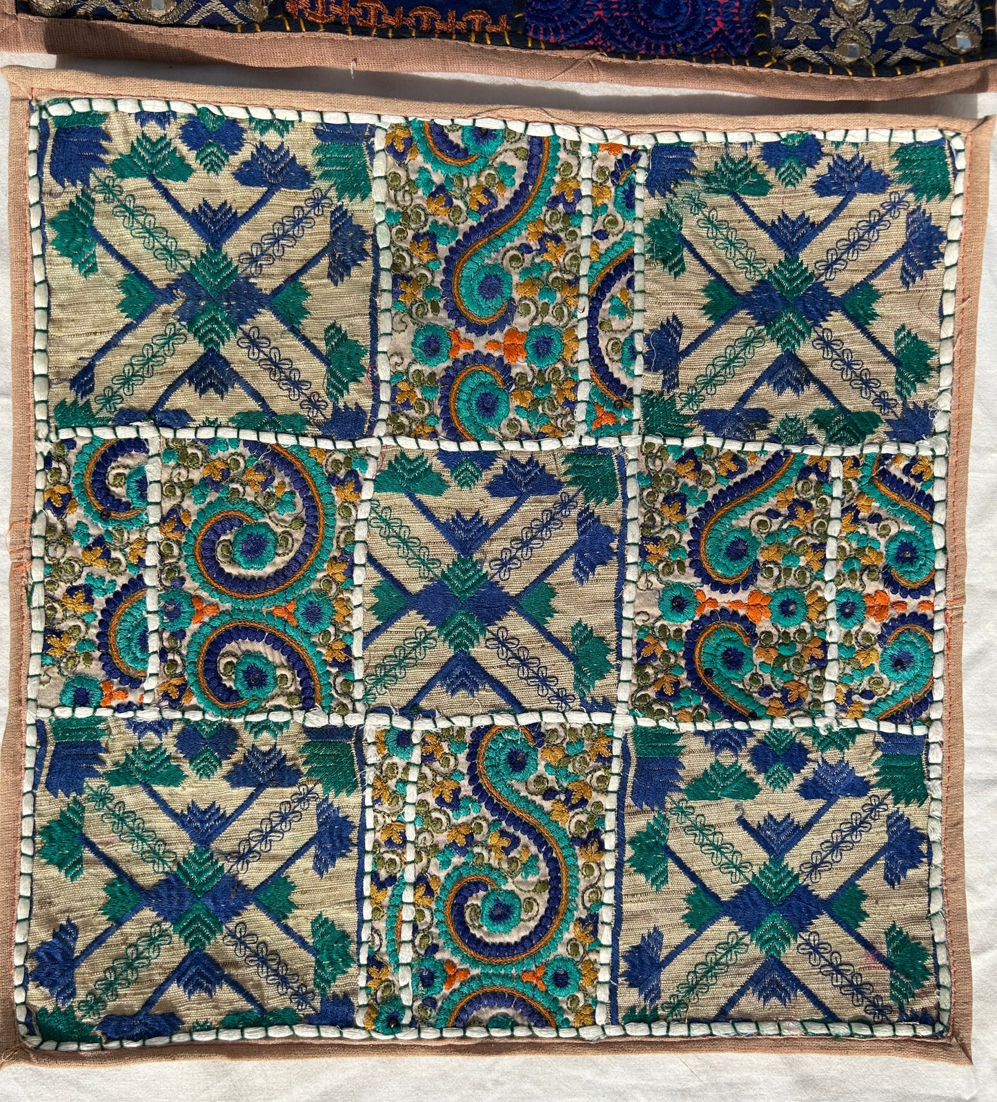 Ethnic Assorted Crafted Embroidery & Patchwork Pillow Covers, Set of 4
