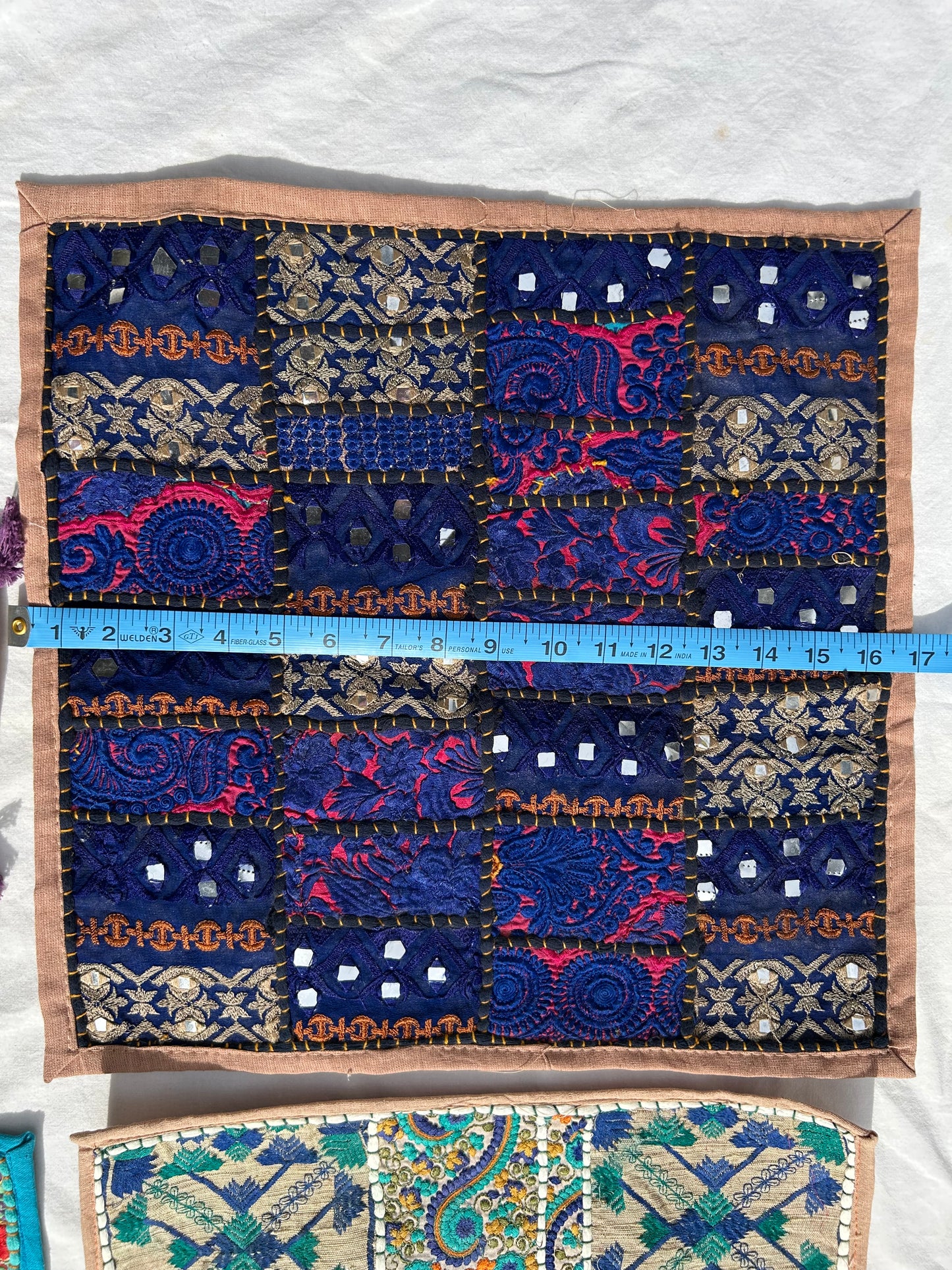 Ethnic Assorted Crafted Embroidery & Patchwork Pillow Covers, Set of 4