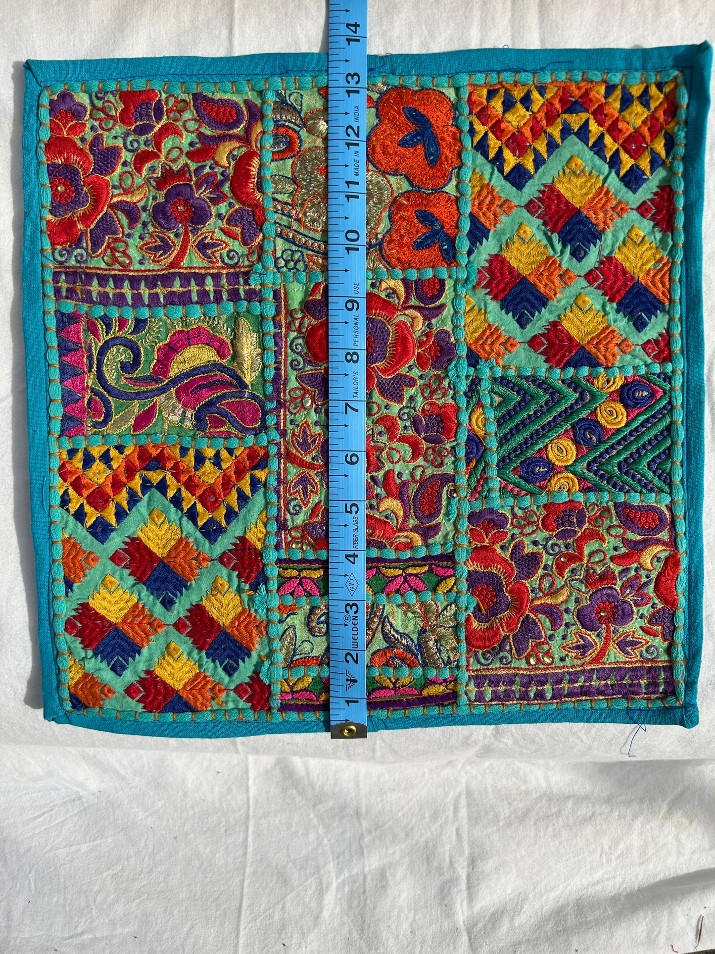 Ethnic Assorted Crafted Embroidery & Patchwork Pillow Covers, Set of 4