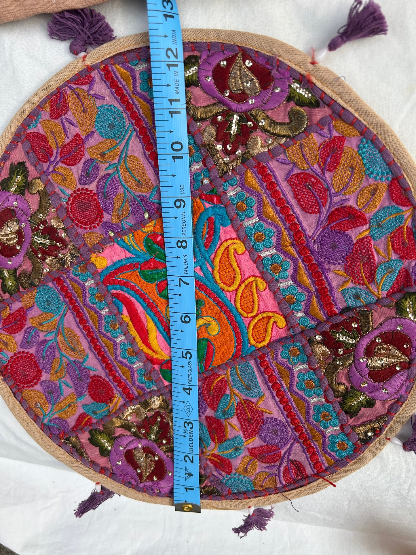 Ethnic Assorted Crafted Embroidery & Patchwork Pillow Covers, Set of 4