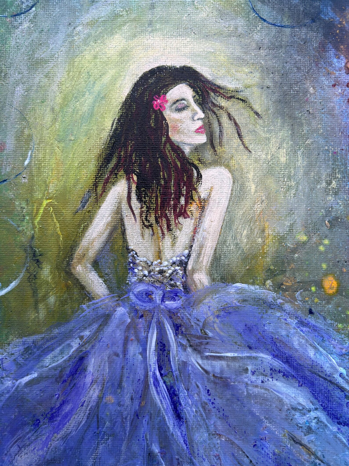 Abstract Art of beautiful Lady of dreams