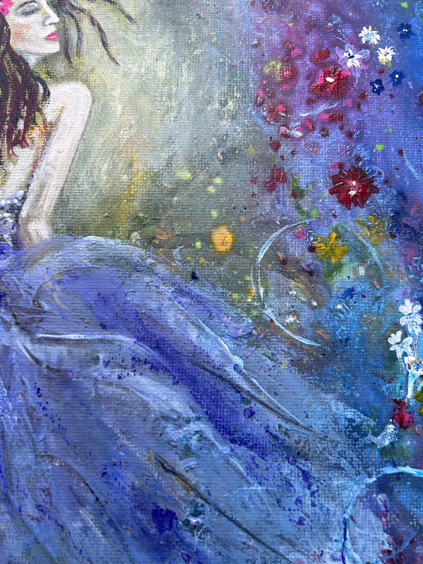 Abstract Art of beautiful Lady of dreams