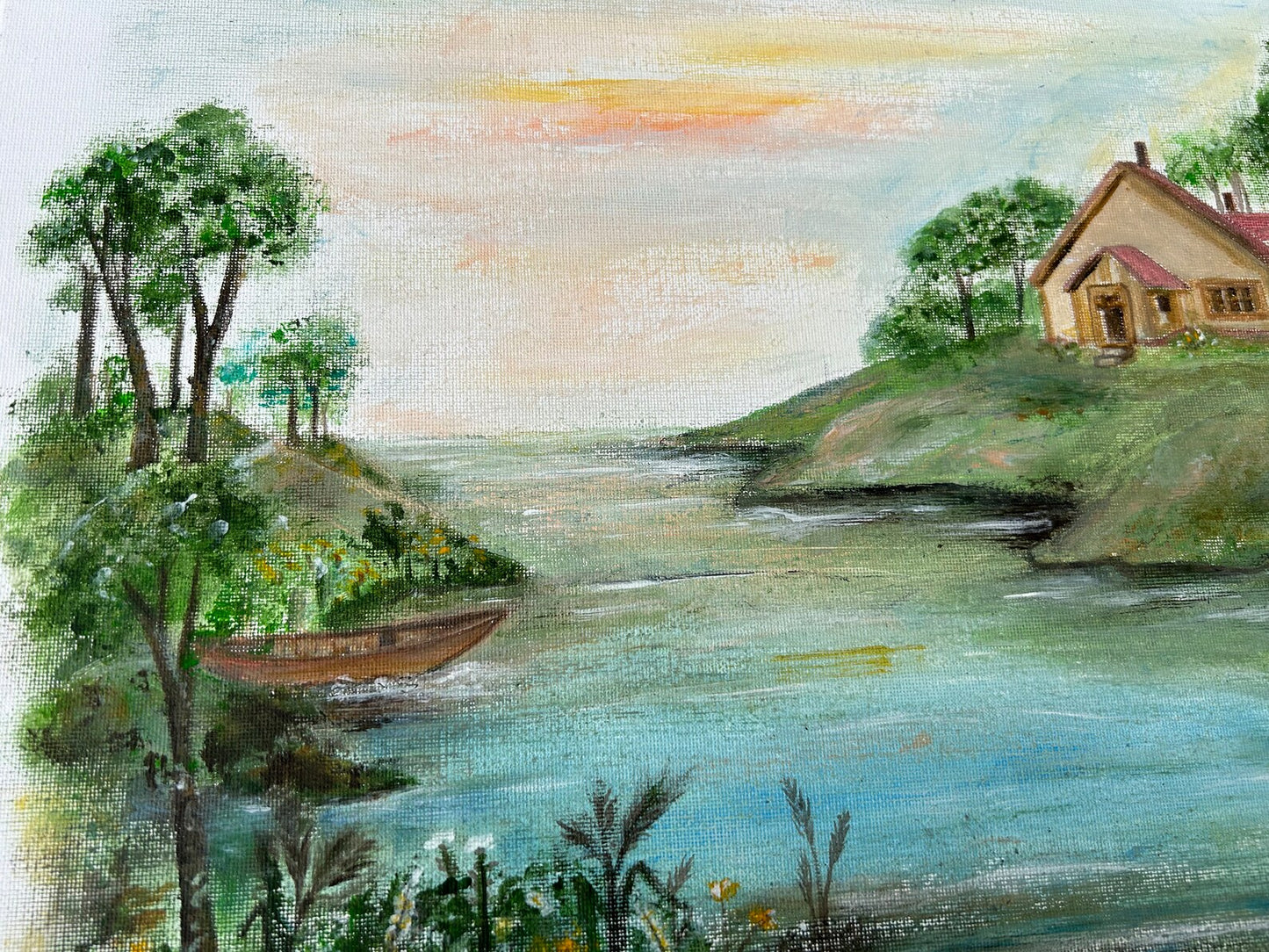 Abstract Art of the Beautiful Nature illustration, Landscape Painting
