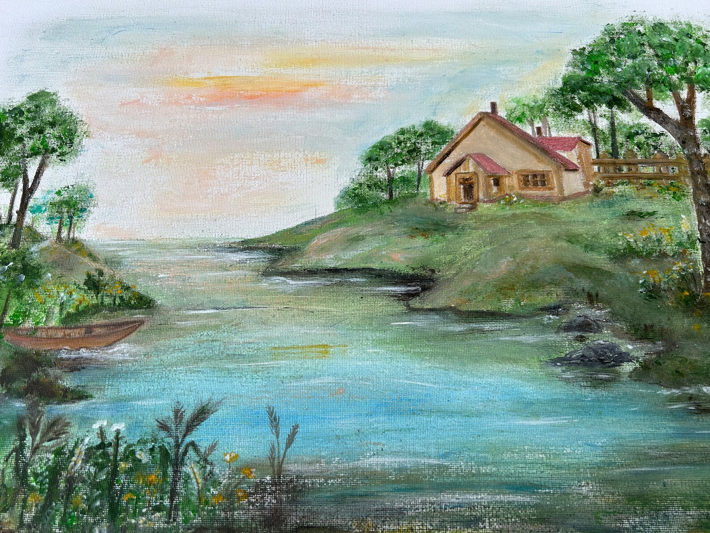 Abstract Art of the Beautiful Nature illustration, Landscape Painting