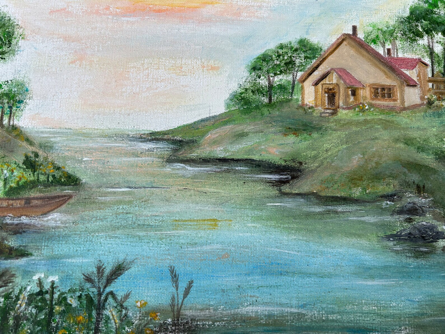 Abstract Art of the Beautiful Nature illustration, Landscape Painting