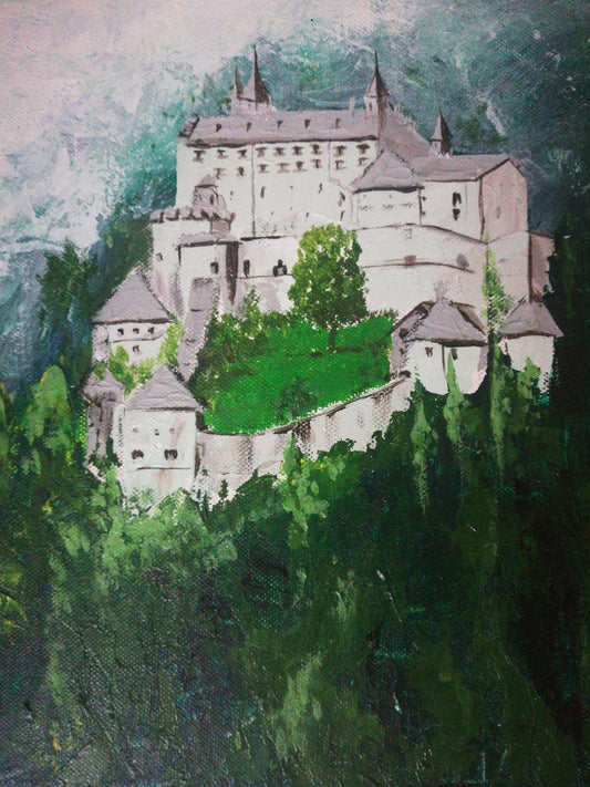 Royal Palace Surrounded by Greenery.. Beautiful Landscape