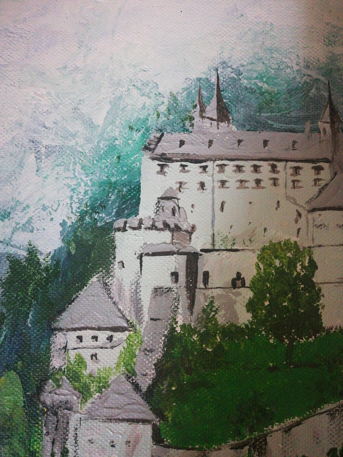 Royal Palace Surrounded by Greenery.. Beautiful Landscape