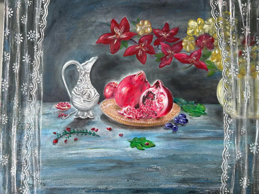 Still Life Painting, Fine Art, Acrylic on Canvas Vaastu Painting, Original Art