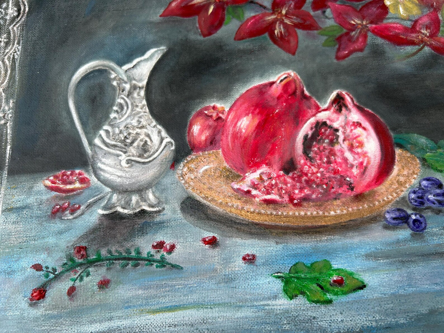 Still Life Painting, Fine Art, Acrylic on Canvas Vaastu Painting, Original Art