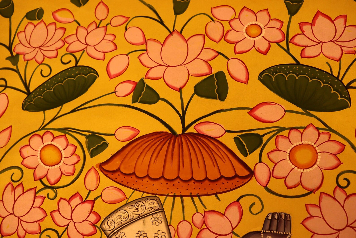 Original Shrinathji Painting for Regal Home Décor Painted by Natural Colors Which shows spirituality around