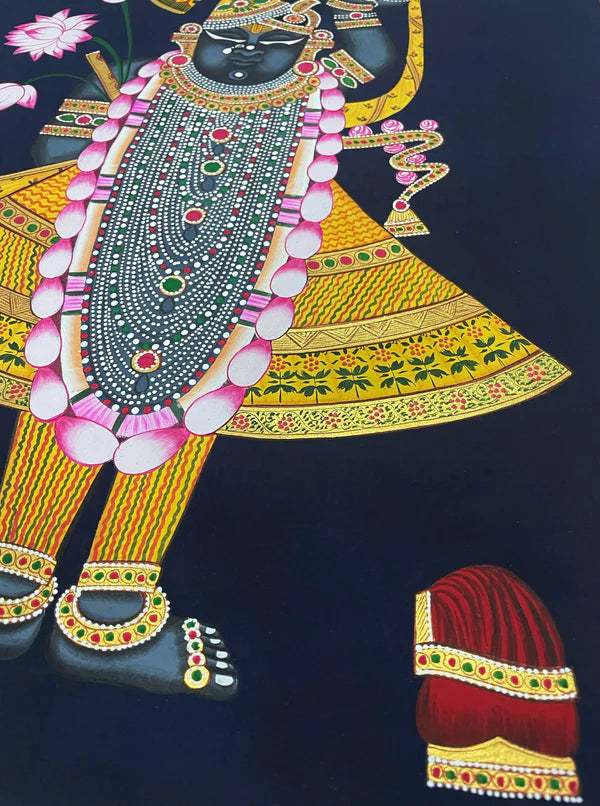 Original Traditional Art of Shrinathji, Handmade Pichwai Painting